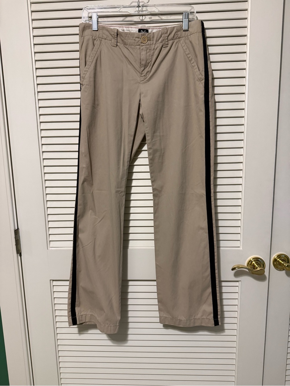 Vintage (2010) D&G chino pants with tuxedo stripe